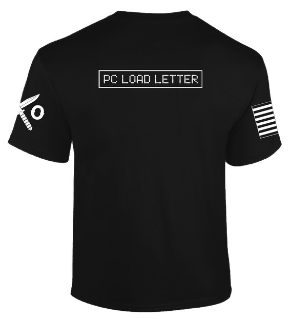PC Load Letter T-shirt | Knives Out | Office Space | Printer