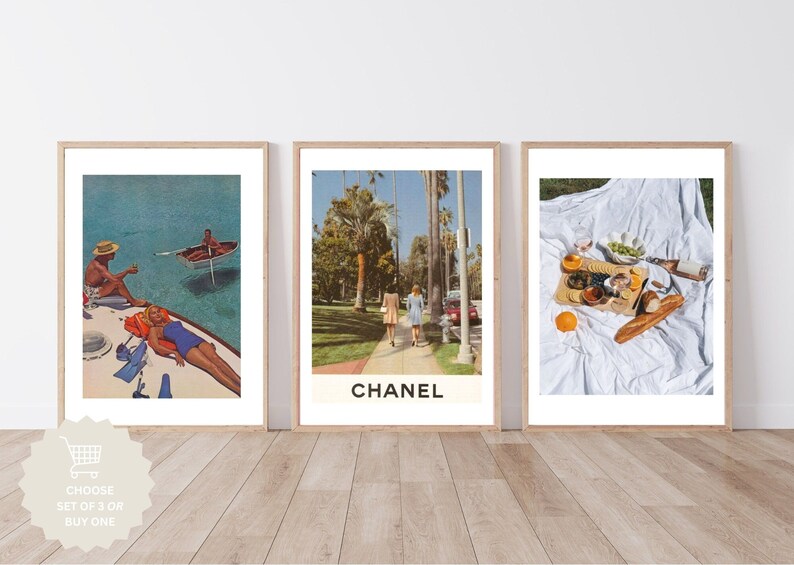 Luxury Fashion Poster Trendy Retro Wall Art Vintage Poster Etsy