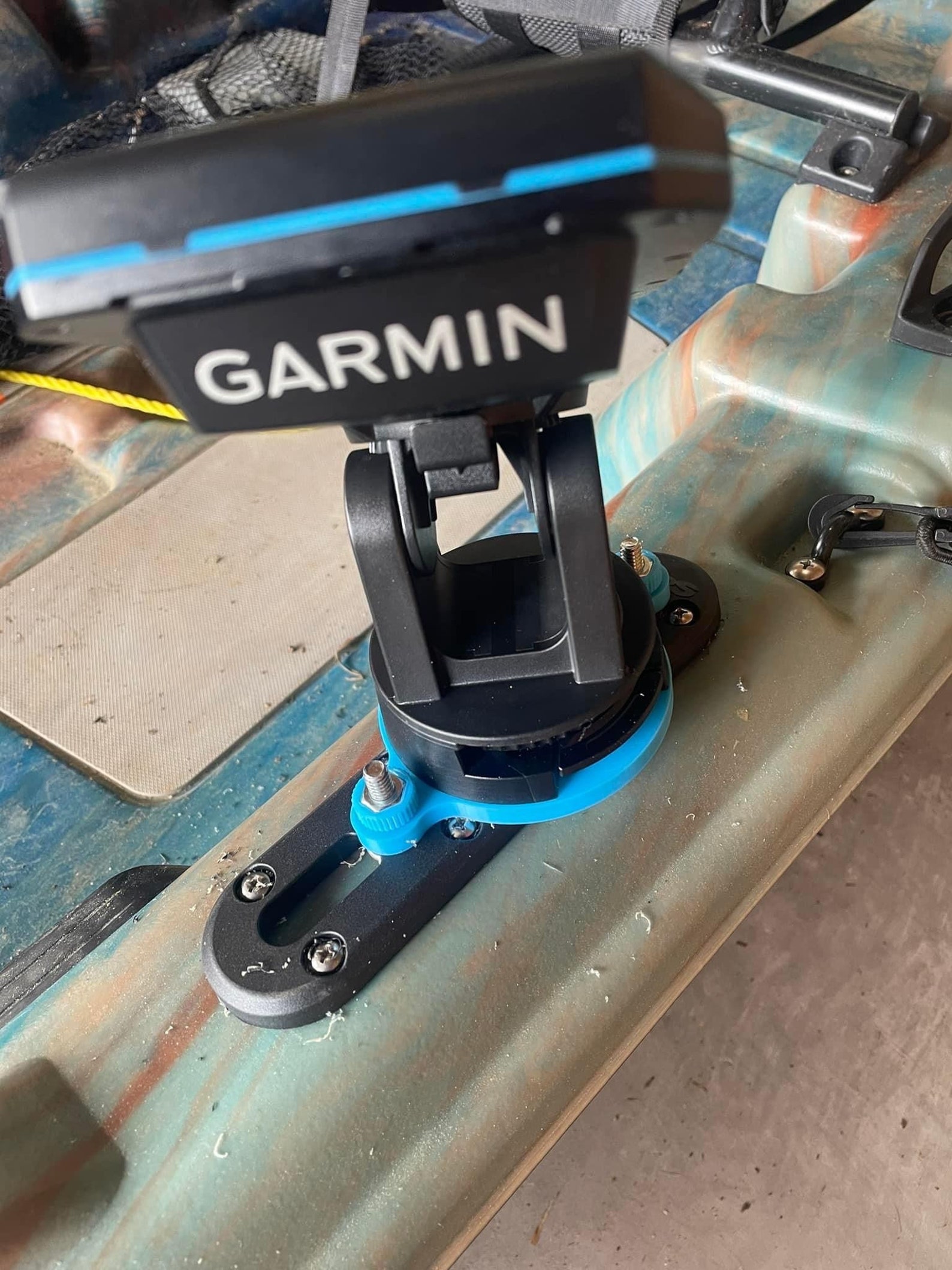Garmin Striker 4 Kayak Track Mount Low Profile Etsy