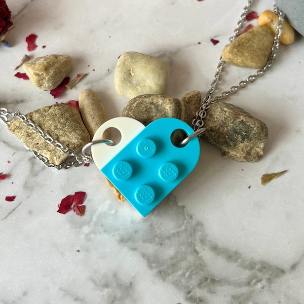Lego heart necklace etsy clearance