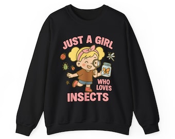 Felpa con cappuccio "Just A Girl Who Loves Insects", regalo di compleanno e Natale per lei