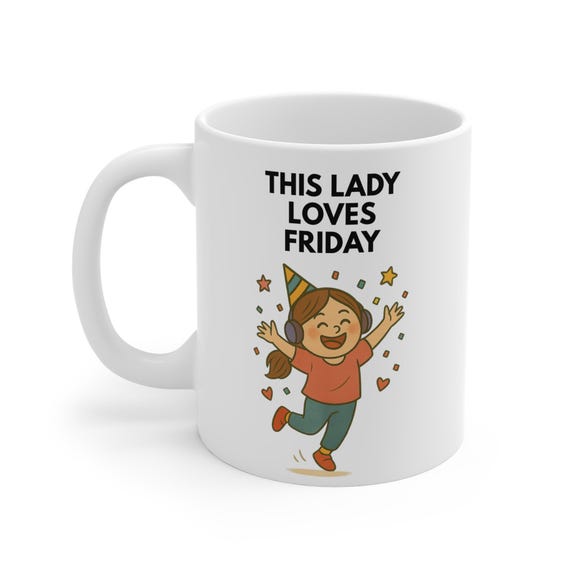 This Lady Loves Fridayマグカップ – 女性へのキュートなTGIFギフト 