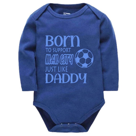 Man City Personalised Born to Support Just Like Daddy, Grandad