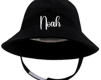 Chapéu de sol personalizado para bebê, chapéu de balde para bebê, chapéu de sol com nome para bebê, chapéu de balde para bebê com monograma, chapéu personalizado para bebê menino menina, presente para bebê