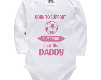 Liverpool Personalised Born to Support Just Like Daddy, Grandad