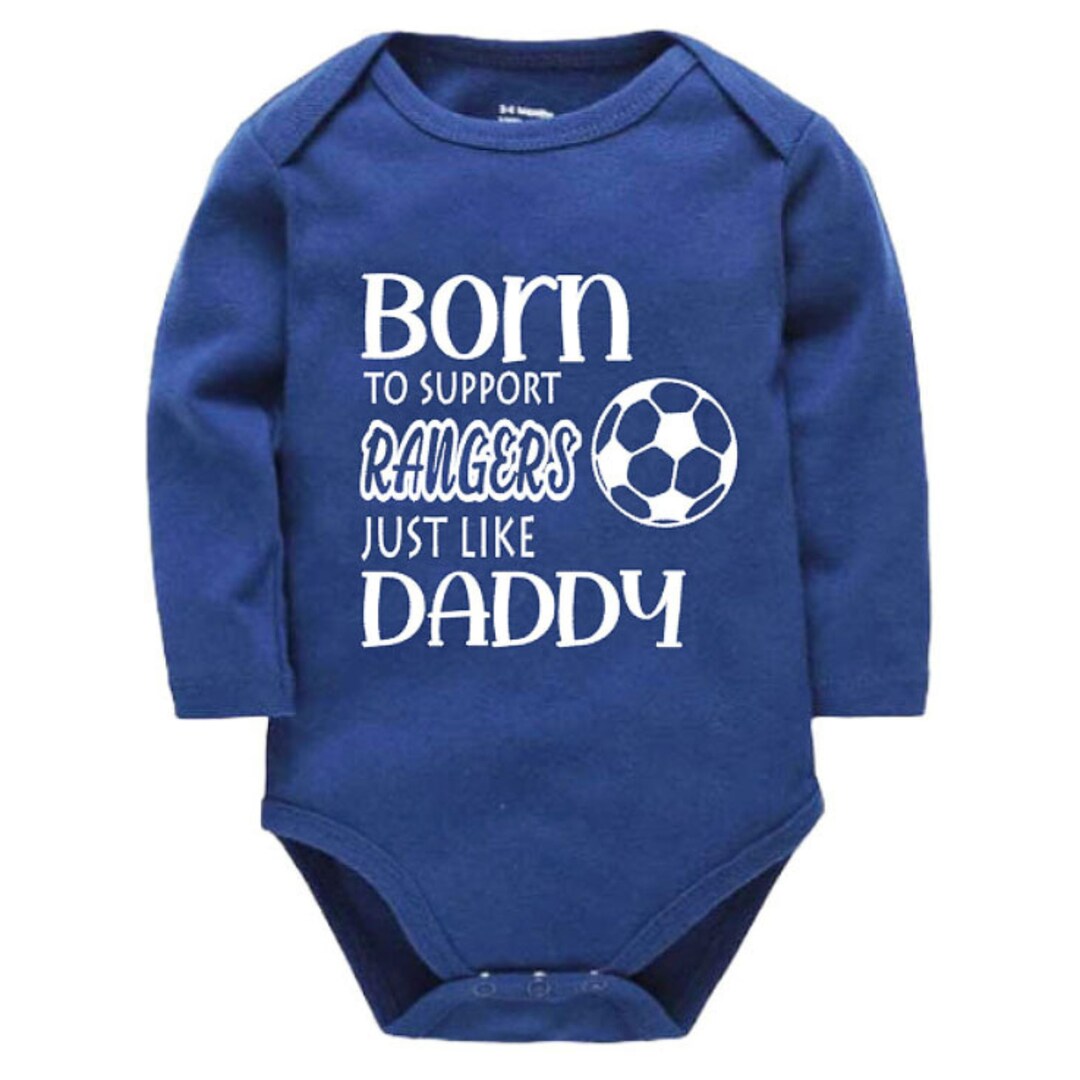 Rangers Personalised Born to Support Just Like Daddy, Grandad, Mummy ...