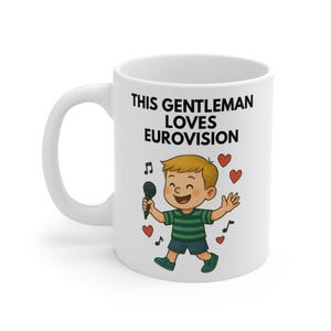 This Gentleman Loves Eurovision Mug – Song Contest Fan Gift, 11oz