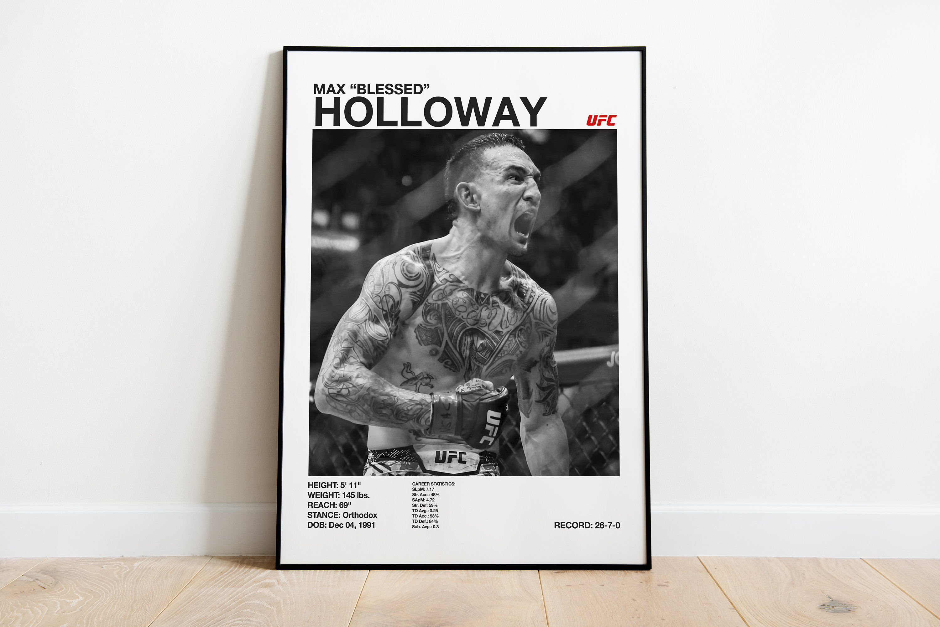 m*m様 【新品・タグ付き】UFC正規品マックスホロウェイTシャツ Lサイズ 川 川口春奈着用 マックス・ホロウェイ ヴィンテージ加工 Tシャツ Lサイズ