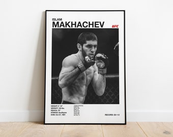 Poster digitale UFC di Islam Makhachev