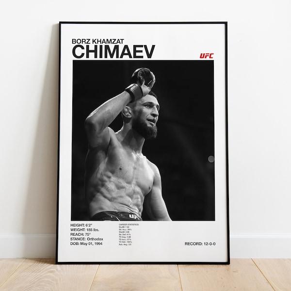 Khamzat Chimaev Plakat UFC