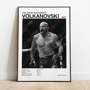 Alexander Volkanovski Poster UFC Wandkunst MMA Digitaldruck