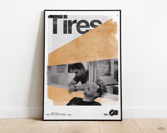 Tires Tv Show Shane Gillis Printable Poster, Minimalist Mid Century Modern Wall Art