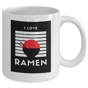 Ramen Lovers Mug, funny gift for noodle lover, Asian foods