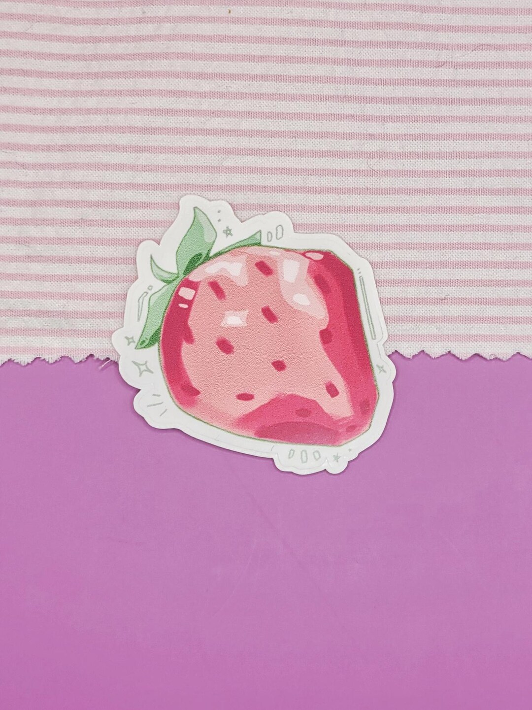 Strawberry Aesthetic Sticker Fruit Vinyl Decal Red Berry Laptop Water ...