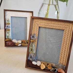 Seaglass lighthouse frame
