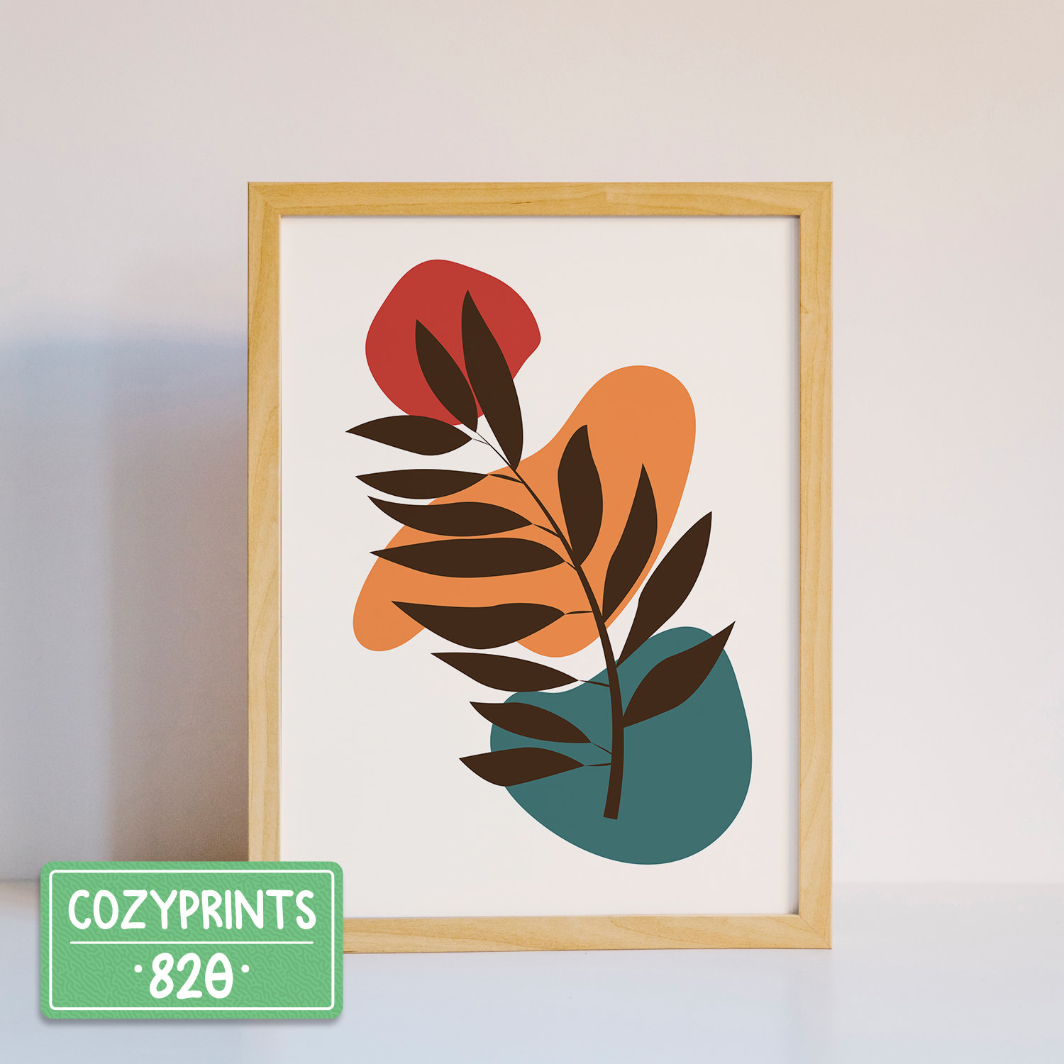 Boho Plant Wall Art Prints | Printable Modern Minimalist Abstract ...