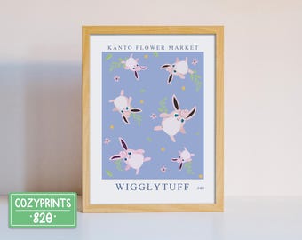Wigglypuff Wall Art | Gaming Decor | Gamer Room | Video Game Poster