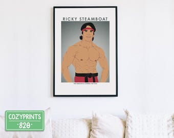 Steamboat | Wrestling Poster | Wrestling Fan | Wrestling Gift Ideas | Wrestling Present | Wrestling Wall Art Home Decor | Poster | Unframed