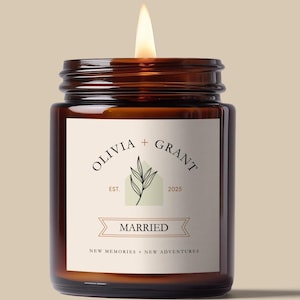 Wedding Gift, Engagement Gift, Engagement Candle, Personalized Gift, Personalized Wedding, Couples Gift, Gift For Bride, Custom Wedding Gift