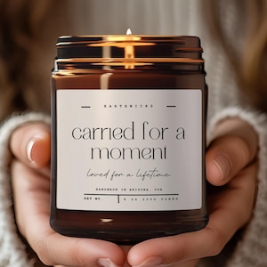 Miscarriage Gift, Baby Loss Memorial Candle, Angel Baby Candle Gift, Sympathy Gift, Remembrance Gift, Memorial Candle, Sympathy Candle