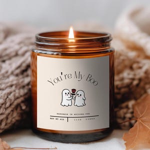 You&#39;re My Boo, Halloween Gifts, Cute Ghost, Fall Candle, Halloween Decor, Best Friend Gift, Funny Candle, Boyfriend Candle, Spooky Gift