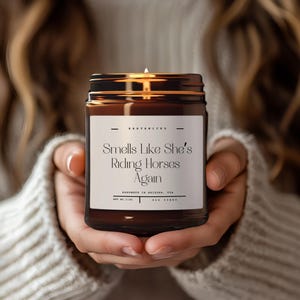 Horse Lover Gift | Candle For Horse Lover | Day At the Barn Candle | equestrian barn gifts | Horse Lover candle, Animal Lover gift