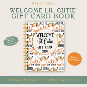 Unique New Parent's Gift Card Book, Printable only, Gift for new moms, Digital Gift Card Book for Baby Shower, Personalize and Print ASAP!
