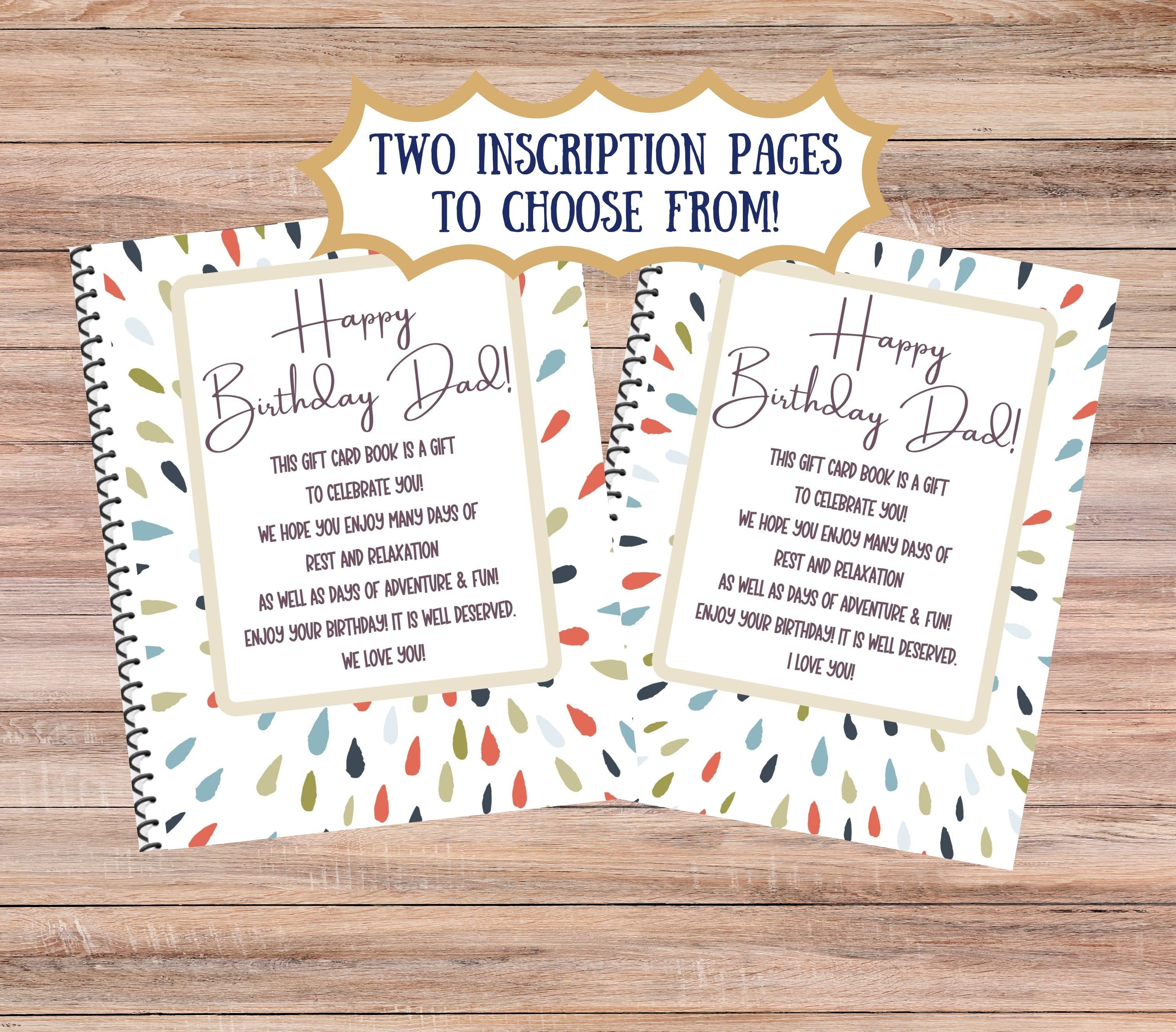 Happy Birthday Dad Book Printable