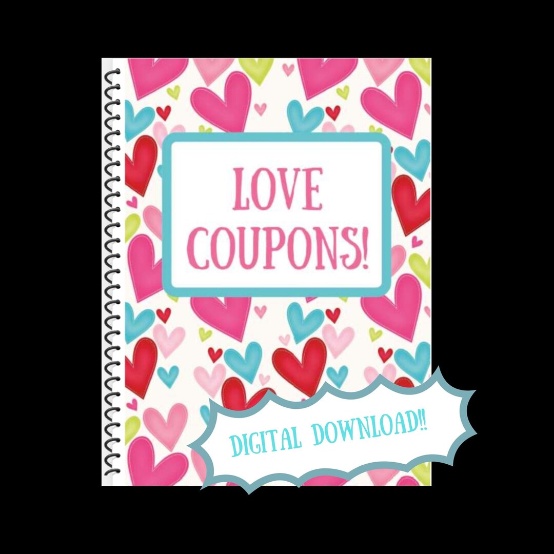 Love Coupons: Printable and DIY, Perfect Valentine's and Anniversary Gift for Him Digital Files ...