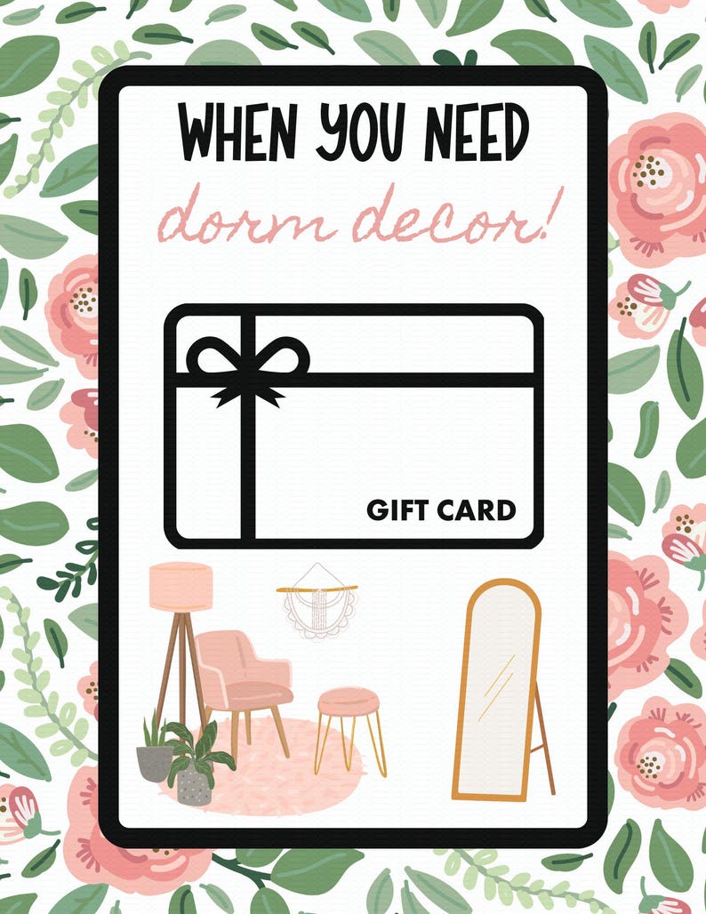 College Drop Off Gift! College Survival Kit Gift Card Book: DIY Printable Gift Card Book. College gift, Print ASAP! Buy a custom cover! image 6