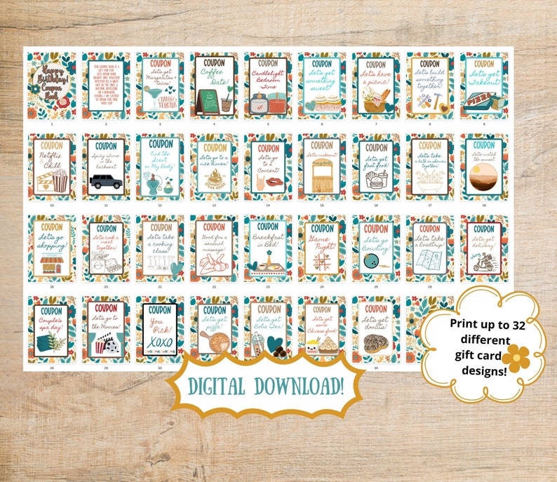 Sexy Coupon Book for Birthday: Printable and DIY, Perfect Birthday Gift ...