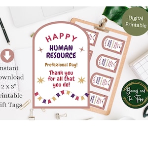 Happy Human Resource Professional Day Gift Tags
