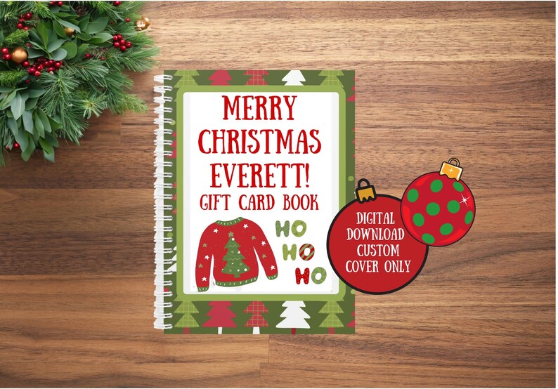 Custom Cover ONLY for Digital Gift Card Book and Digital Coupon Book