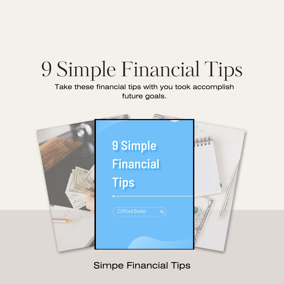 Finacial Guide 9 Financial Tips | Financial Tips Guide - Etsy