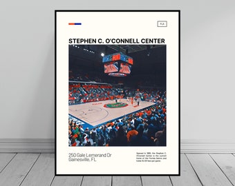 Stephen C. O'Connell Center Print | Florida Gators Poster | NCAA Stadium Poster | Digital Oil Painting | Modern Art | Digital Travel Print