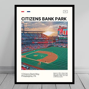Citizens Bank Park Print | Philadelphia Phillies Poster | Ballpark Art | MLB Stadium Poster | Digital Oil Painting | Modern Art | Travel