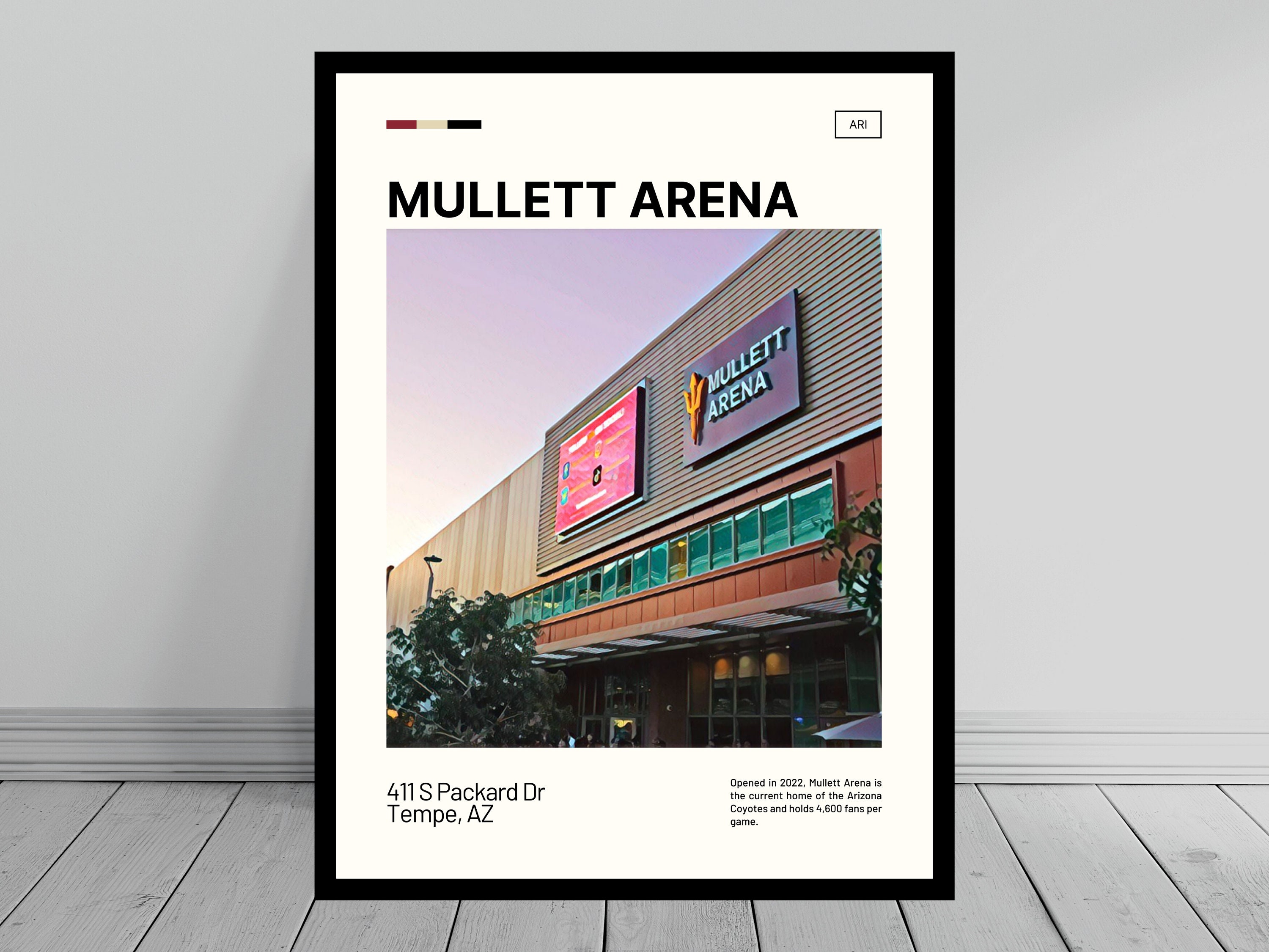Mullett Arena Poster/canvas Seat View Arizona Coyotes Arena 