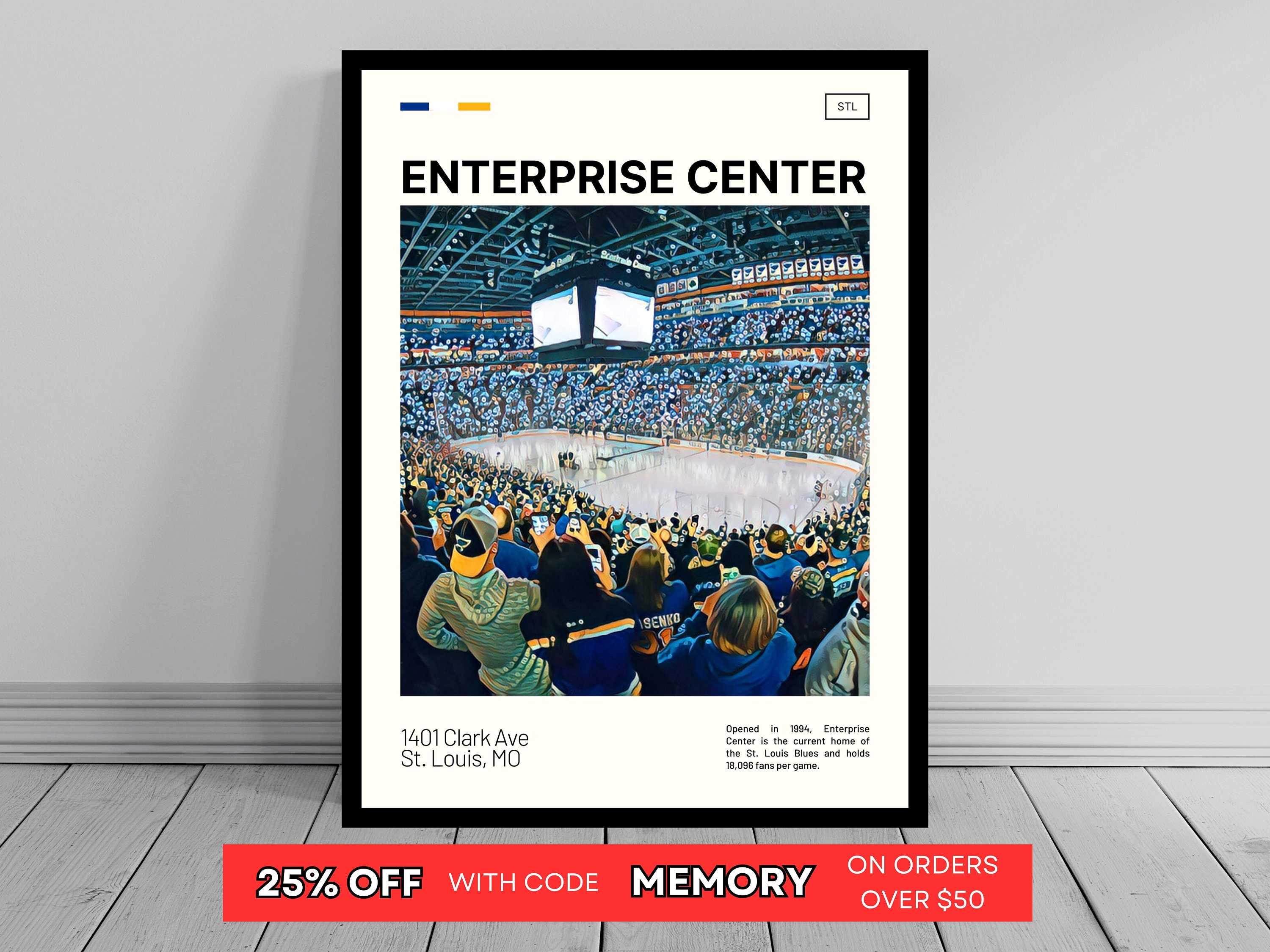 Sold at Auction: Unframed St. Louis Blues poster