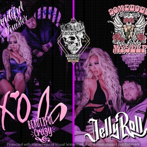 Jelly Roll and Bunnie PNG file for digital download sized for 20 oz tumbler