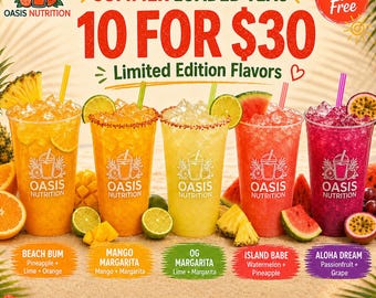 Summer Loaded Tea 10 Pack, Sugar Free Energy Drink Mix, Loaded Tea Packets, Fruity Variety Pack