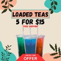 5 Pack Loaded Tea Powder | Custom Flavors | Sugar-Free Energy Drink | Vitamin Boost Mix