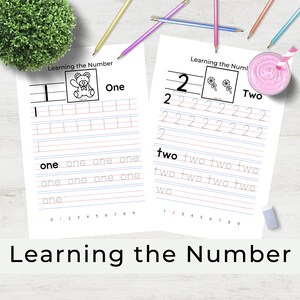 Learning the Number Preschool Activity