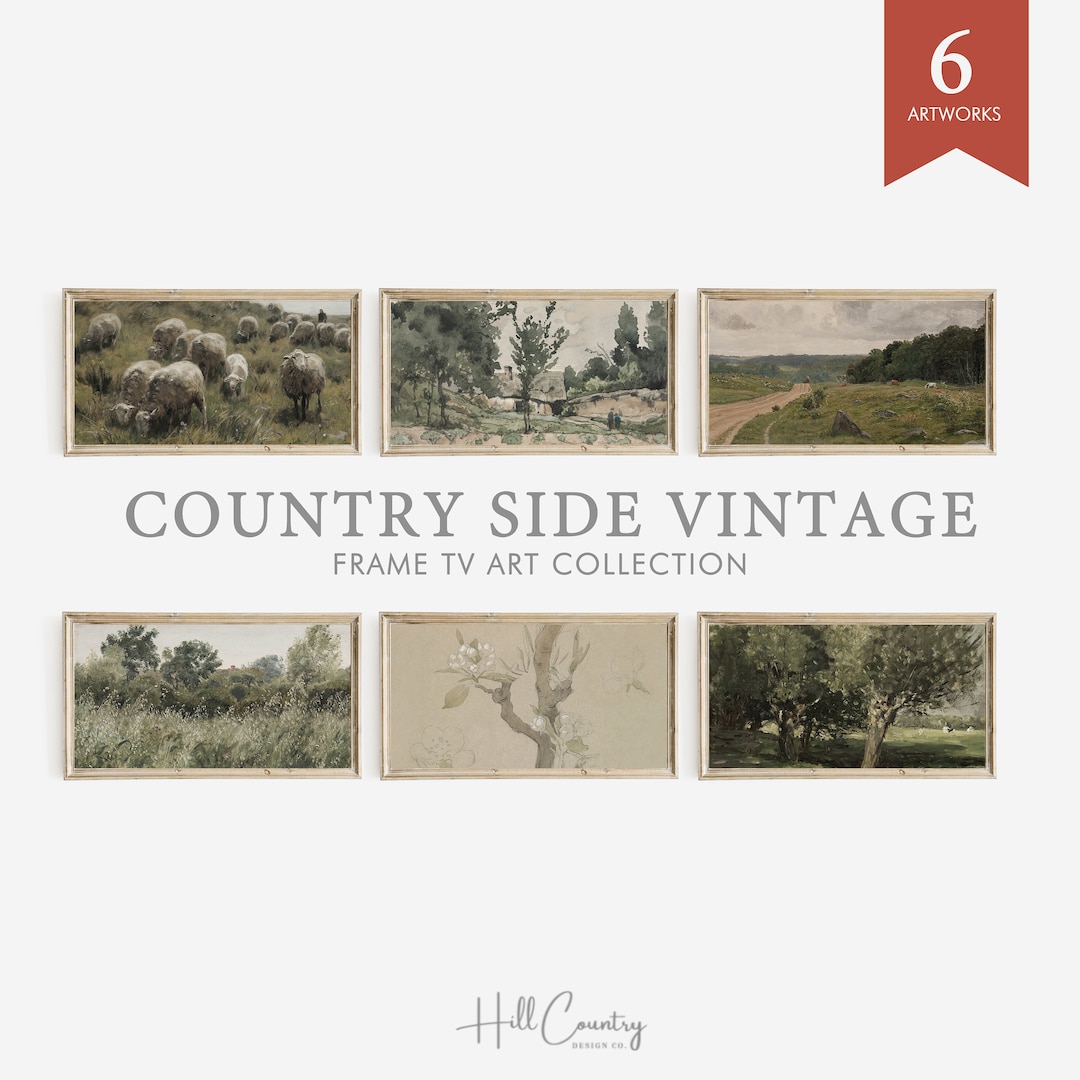Vintage French Countryside Paintings for Samsung Frame TV (set of 6 ...