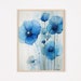 Blue Poppy Decor | Watercolor Floral | Botanical Art | Poppy Flower ...