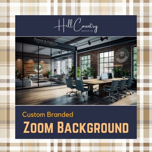 Custom Zoom Background | Your Branding | Offices - Content Creator - Physician - Realtor - Interior Designer - Counselor - Consultant