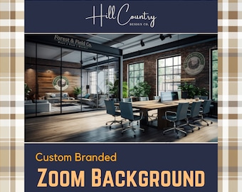 Custom Zoom Background | Your Branding | Offices - Content Creator - Physician - Realtor - Interior Designer - Counselor - Consultant