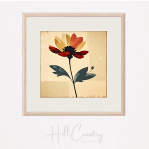 Vibrant Daisy Wall Art #3 | Floral Design | Digital Print | Botanical Print | Digital Download | 0387