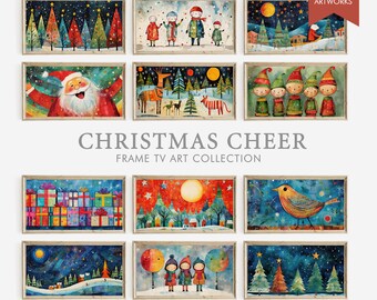 Christmas Cheer Frame TV Art Collection Samsung Frame TV Art Set of 50+ Images Frame TV Art Bundle Frame Tv Art Vintage Digital Download