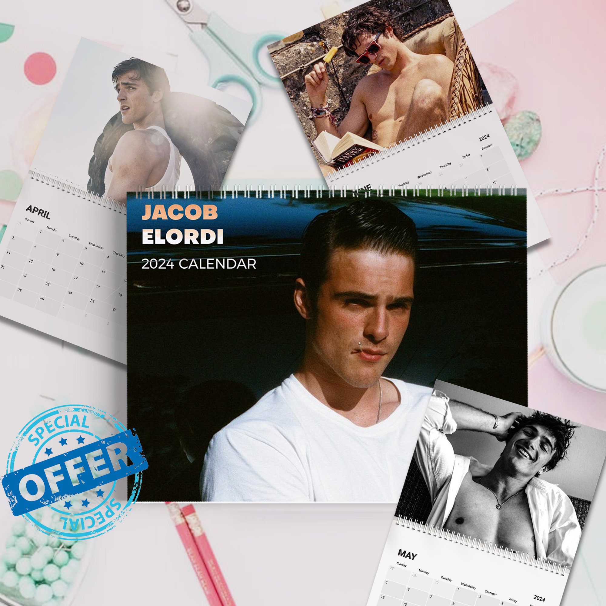 Jacob Elordi 2025 Calendar, Celebrity Calendar, Jacob Elordi 2025 Wall