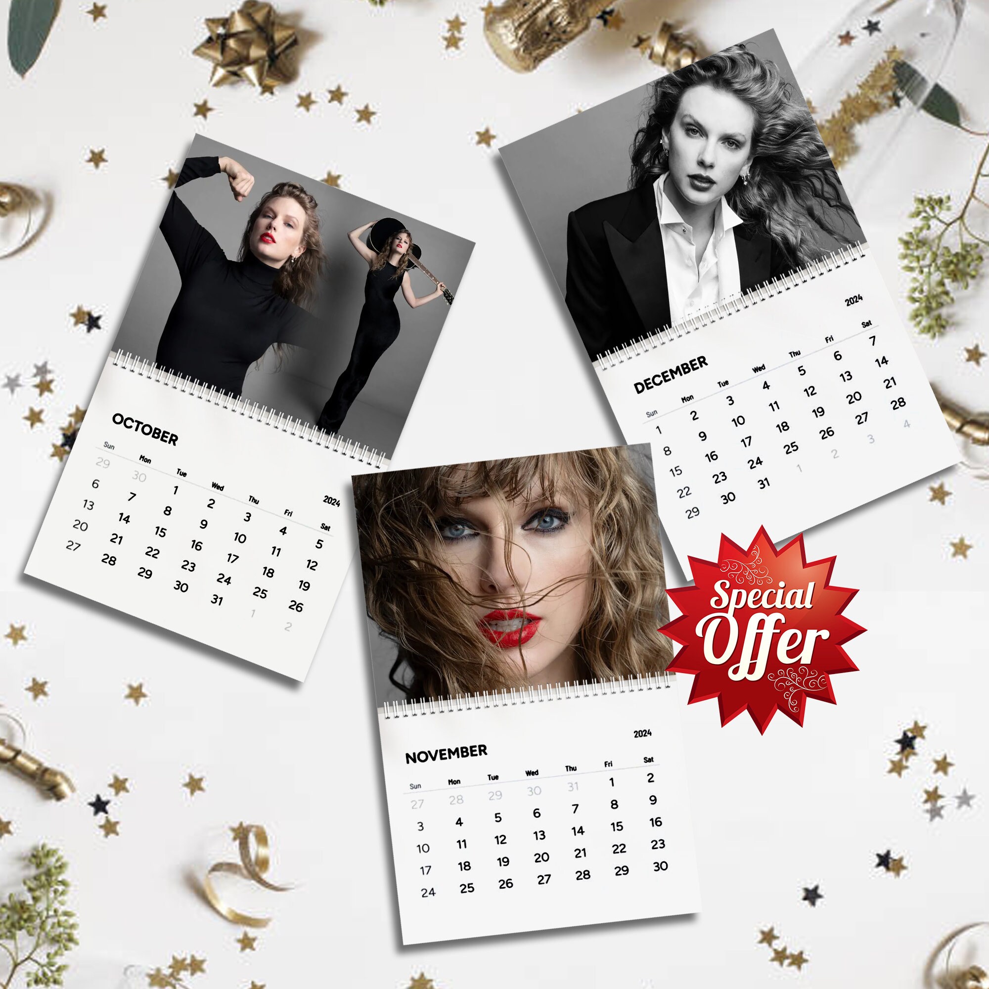 Taylor Calendar, Eras Tour 2024 Wall Calendar sold by Chris Rice SKU